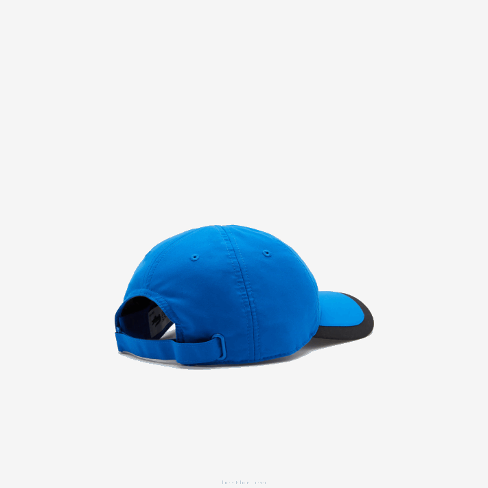 Lacoste boné leve com borda de contraste esportivo homens azul preto 6j4 88BL1933 - Image 2