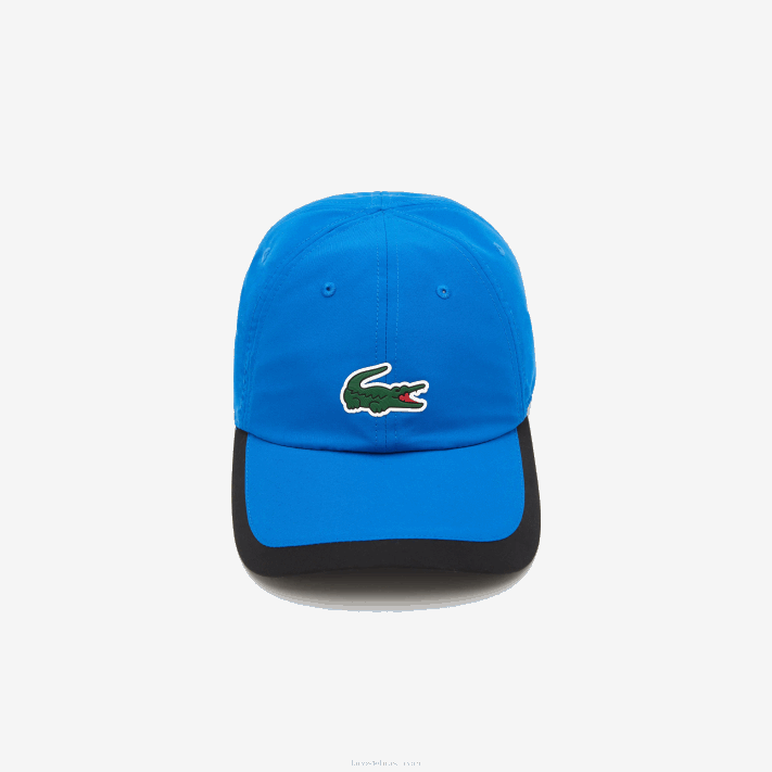 Lacoste boné leve com borda de contraste esportivo homens azul preto 6j4 88BL1933 - Image 3