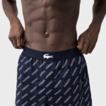 Lacoste boxer de algodão ultra macio pacote com 3 homens azul marinho vc 88BL1578 - Image 7