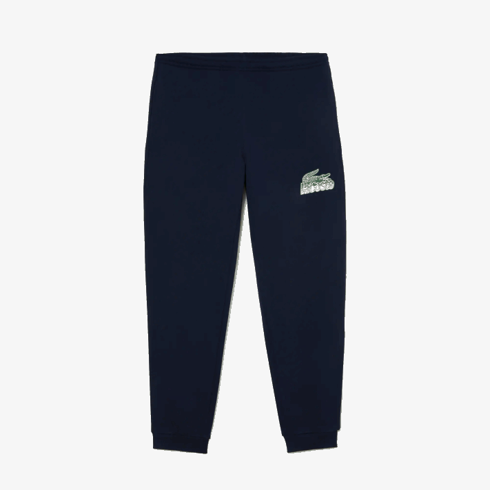 Lacoste calça de lã não escovada homens azul marinho 166 88BL309 - Image 4