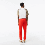 Lacoste calça de moletom de ajuste cônico homens laranja 02k 88BL374 - Image 3