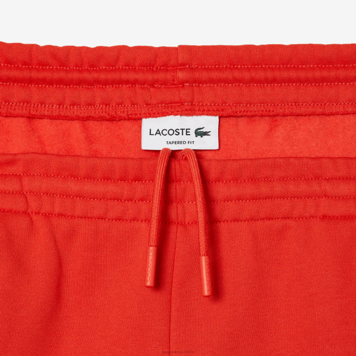 Lacoste calça de moletom de ajuste cônico homens laranja 02k 88BL374 - Image 5