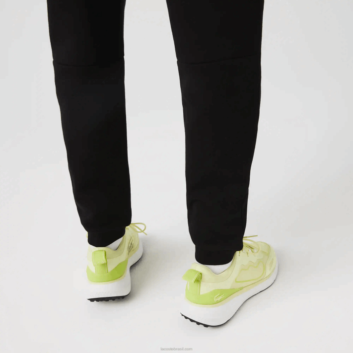 Lacoste calça de moletom de ajuste cônico homens preto 031 88BL347 - Image 6