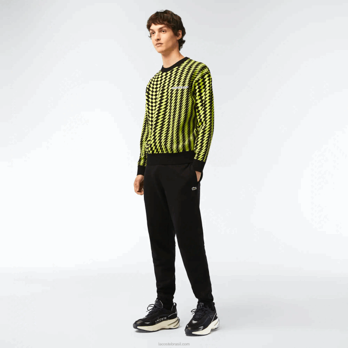 lacoste_calca_de_moletom_de_ajuste_conico_homens_preto_031_88bl347.png Lacoste calça de moletom de ajuste cônico homens preto 031 88BL347 - Image 1
