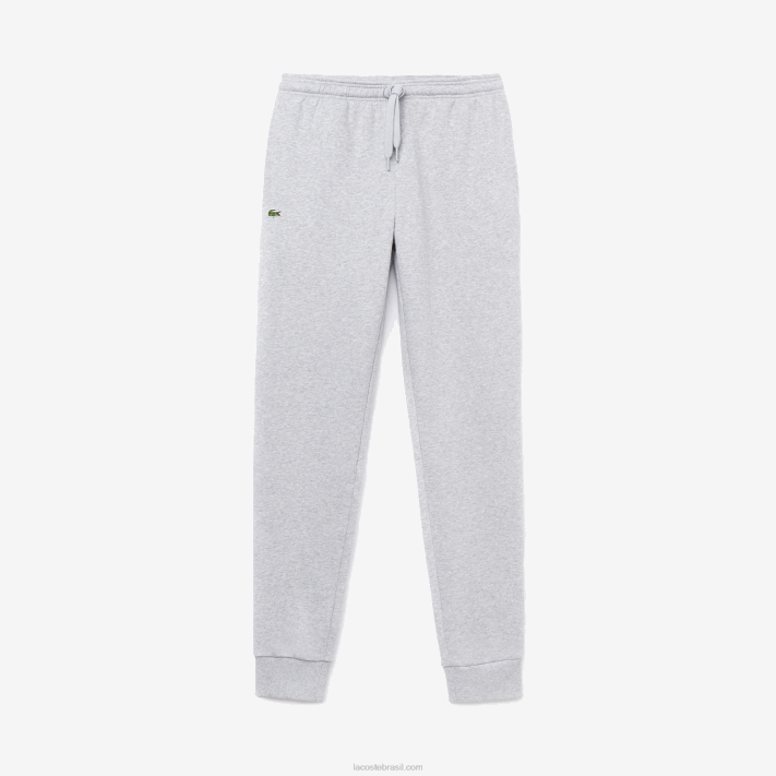 Lacoste calça de moletom de tênis de lã esportiva homens chine cinza cca 88BL964 - Image 5