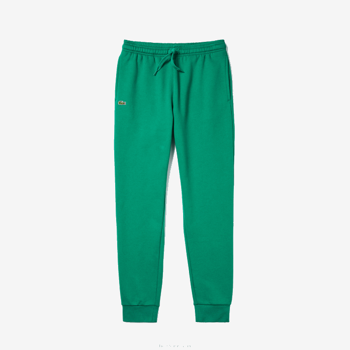 Lacoste calça de moletom de tênis de lã esportiva homens verde s6w 88BL959 - Image 5
