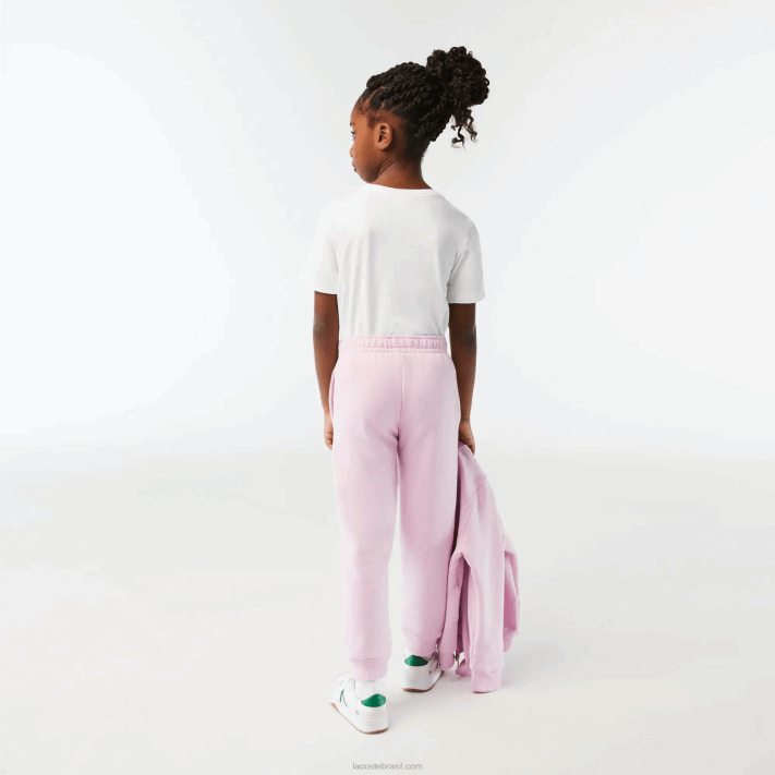 Lacoste calça de treino colorblock crianças rosa z4h 88BL3212 - Image 3