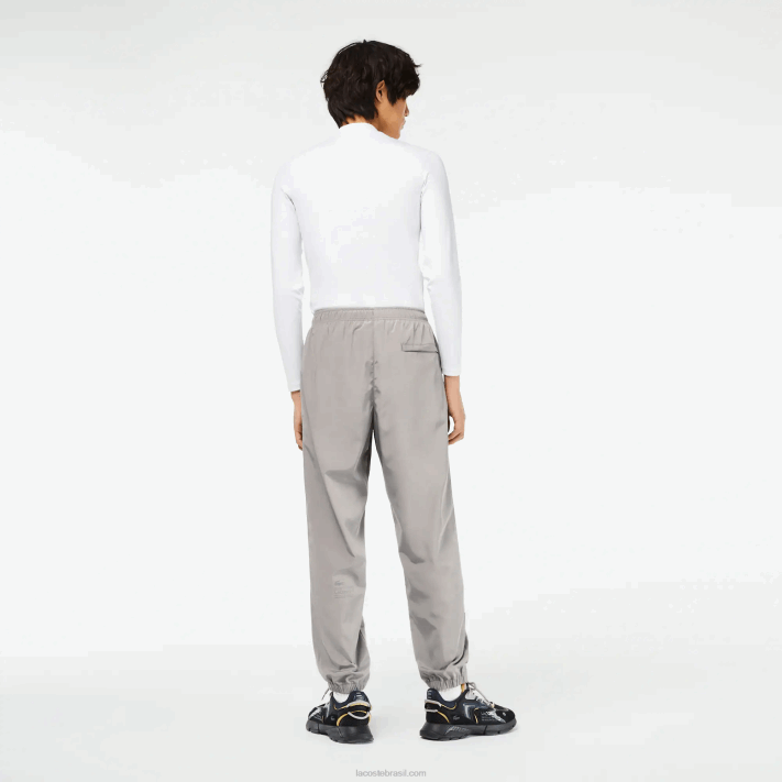 Lacoste calça de trilha com coordenadas gps homens cinza kzw 88BL303 - Image 3
