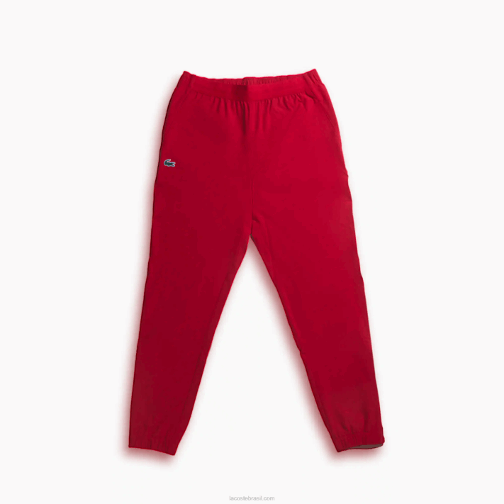Lacoste calça esporte x novak djokovic homens vermelho 240 88BL1032 - Image 1
