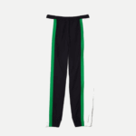 Lacoste calça esportiva color block leve e repelente à água homens azul marinho branco verde 19v 88BL1180 - Image 5