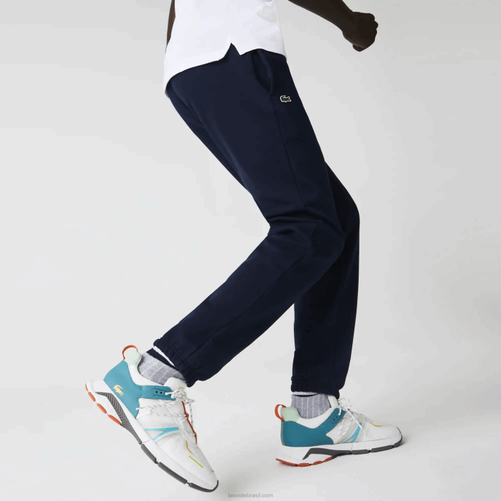Lacoste calça esportiva de lã para tênis homens azul marinho 166 88BL1151 - Image 2