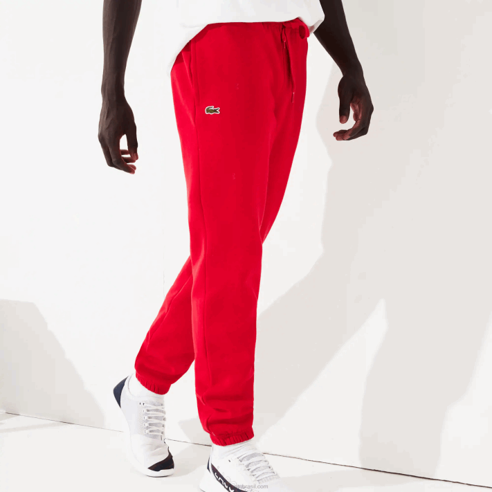 Lacoste calça esportiva de lã para tênis homens vermelho 240 88BL1153 - Image 2