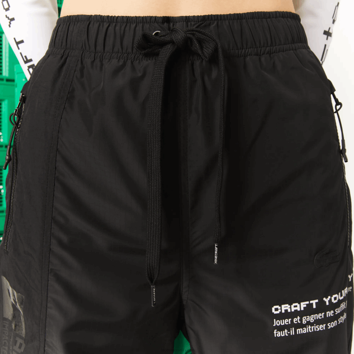 Lacoste calça esportiva de náilon live x minecraft homens preto 031 88BL1175 - Image 9