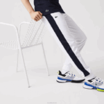 Lacoste calça esportiva de tênis resistente a corrida homens branco azul marinho verde 9gg 88BL994 - Image 2
