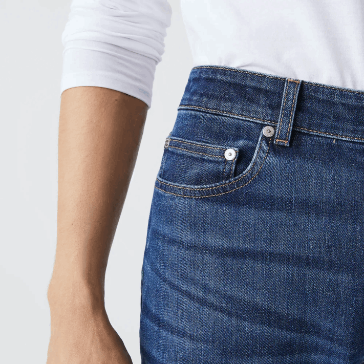 Lacoste calça jeans slim fit de algodão homens azul mk9 88BL419 - Image 7