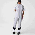 Lacoste calças de jogging de lã colorblock listradas de assinatura homens chine cinza preto branco sj1 88BL1148 - Image 3