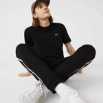Lacoste calças de jogging de lã colorblock listradas de assinatura homens preto 8vm 88BL1147 - Image 2