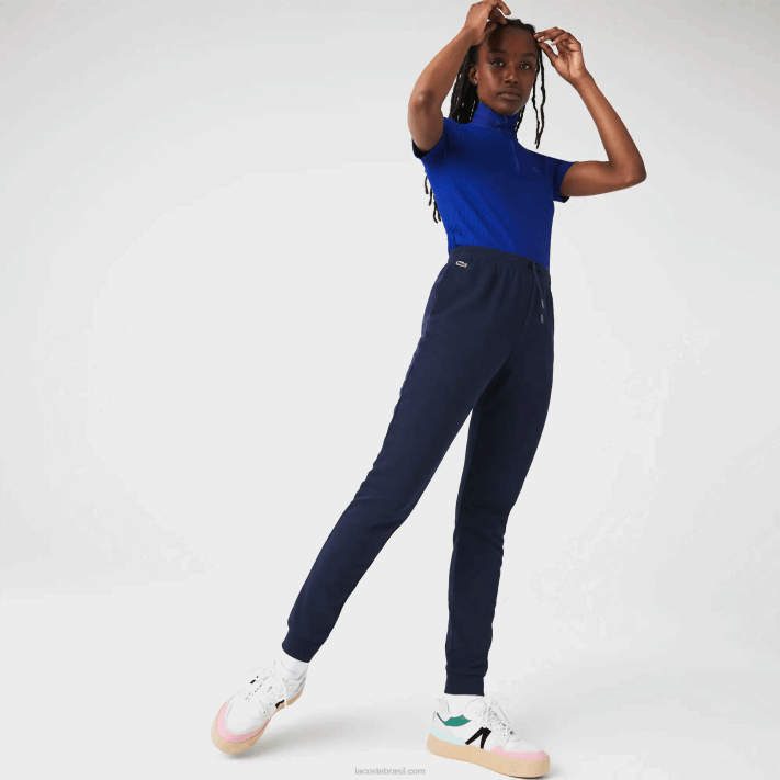lacoste_calcas_de_jogging_de_la_leve_mulheres_azul_marinho_166_88bl2593.png Lacoste calças de jogging de lã leve mulheres azul marinho 166 88BL2593 - Image 1
