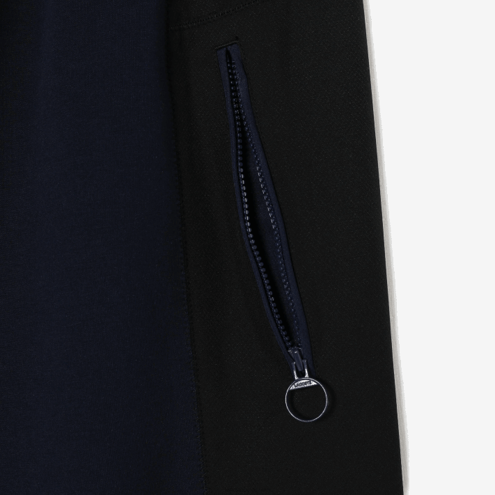 Lacoste calças de treino colorblock distintivo mulheres azul marinho preto r8p 88BL2552 - Image 6