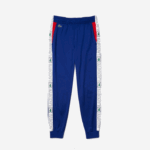 Lacoste calças de treino de bandas de marca esportiva homens azul vermelho branco an3 88BL1119 - Image 5