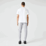 Lacoste calças de treino de impressão reflexiva homens chine cinza cca 88BL1044 - Image 3