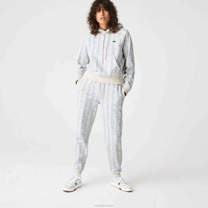 lacoste_calcas_de_treino_de_la_com_design_de_monograma_vivo_mulheres_branco_azul_dpq_88bl2574.png Lacoste calças de treino de lã com design de monograma vivo mulheres branco azul dpq 88BL2574 - Image 1