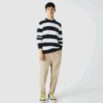 Lacoste calças de treino resistentes à água homens bege c5u 88BL1118