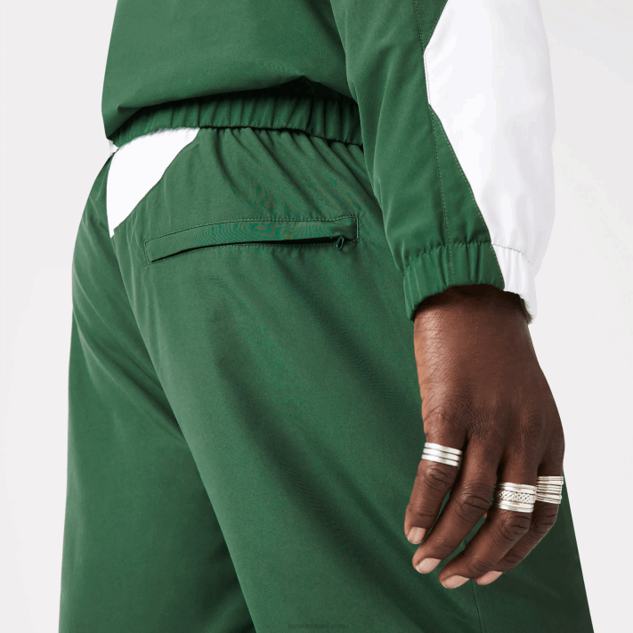 Lacoste calças de trilha gráficas Heritage homens verde branco 291 88BL1072 - Image 7