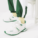 Lacoste calças de trilha gráficas Heritage homens verde branco 291 88BL1072 - Image 8
