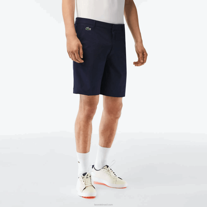 Lacoste calções de golfe elásticos leves desportivos homens azul marinho 166 88BL443 - Image 2