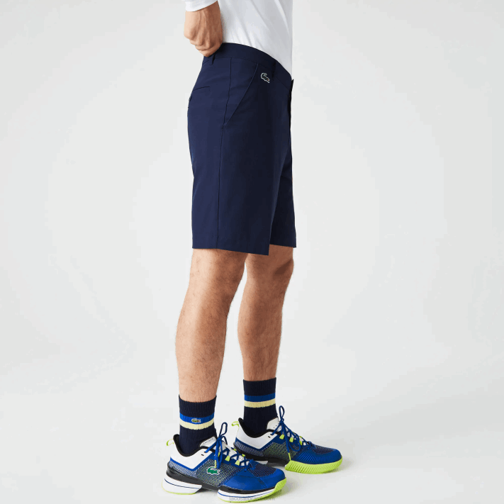 Lacoste calções de golfe elásticos leves desportivos homens azul marinho 166 88BL443 - Image 4