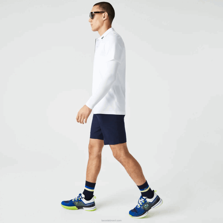 Lacoste calções de golfe elásticos leves desportivos homens azul marinho 166 88BL443 - Image 6
