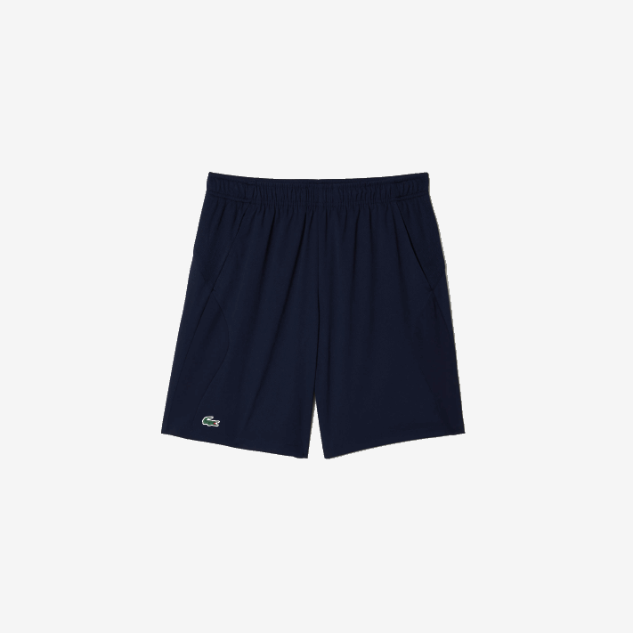 Lacoste calções de ténis desportivos de ajuste regular sem costura homens azul marinho 423 88BL1331 - Image 4