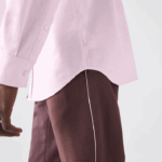 Lacoste camisa de algodão oxford de ajuste regular homens rosa claro 88BL1468 - Image 8
