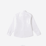 Lacoste camisa de bolso contraste crianças branco bege nbn 88BL3080 - Image 5