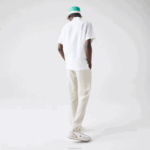 Lacoste camisa de linho regular homens branco 001 88BL1646 - Image 3