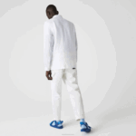 Lacoste camisa de linho regular homens branco 001 88BL1651 - Image 3