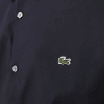 Lacoste camisa de popeline de algodão stretch slim fit homens azul marinho hde 88BL1487 - Image 6