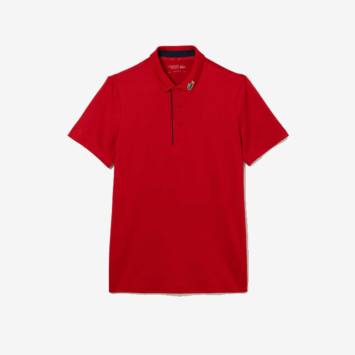 Lacoste camisa pólo de golfe jersey esporte homens vermelho azul marinho 528 88BL597 - Image 4
