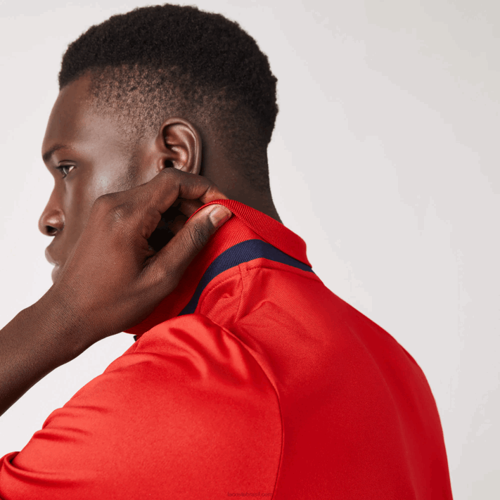 Lacoste camisa pólo de golfe jersey esporte homens vermelho azul marinho 528 88BL597 - Image 5