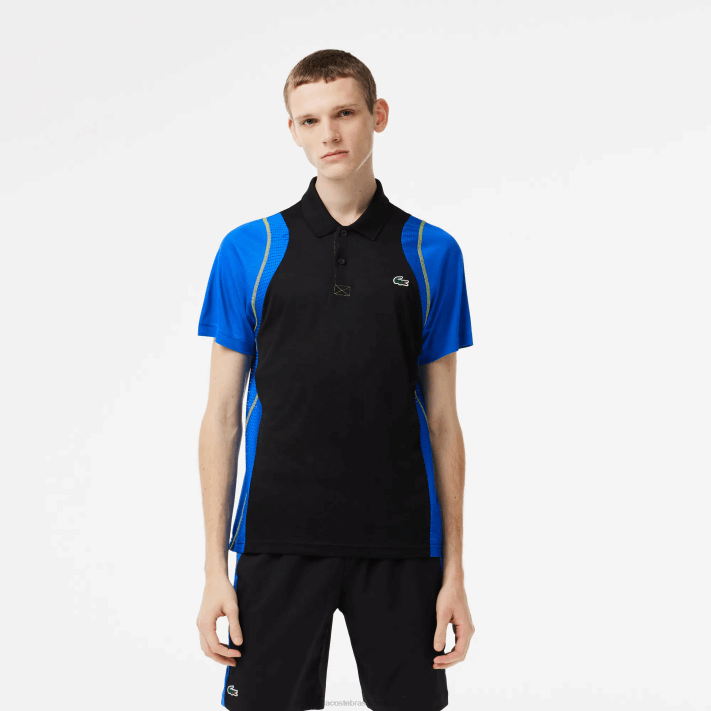 lacoste_camisa_polo_de_poliester_reciclado_de_tenis_homens_preto_azul_amarelo_xis_88bl85.png Lacoste camisa pólo de poliéster reciclado de tênis homens preto azul amarelo xis 88BL85 - Image 1