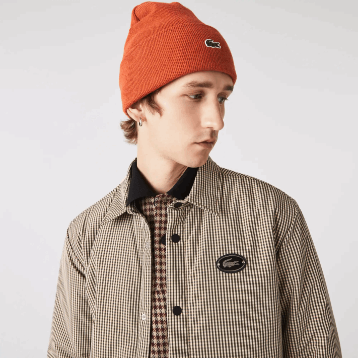 Lacoste camisa xadrez repelente de água homens bege marinho verde caqui 87e 88BL1549 - Image 6