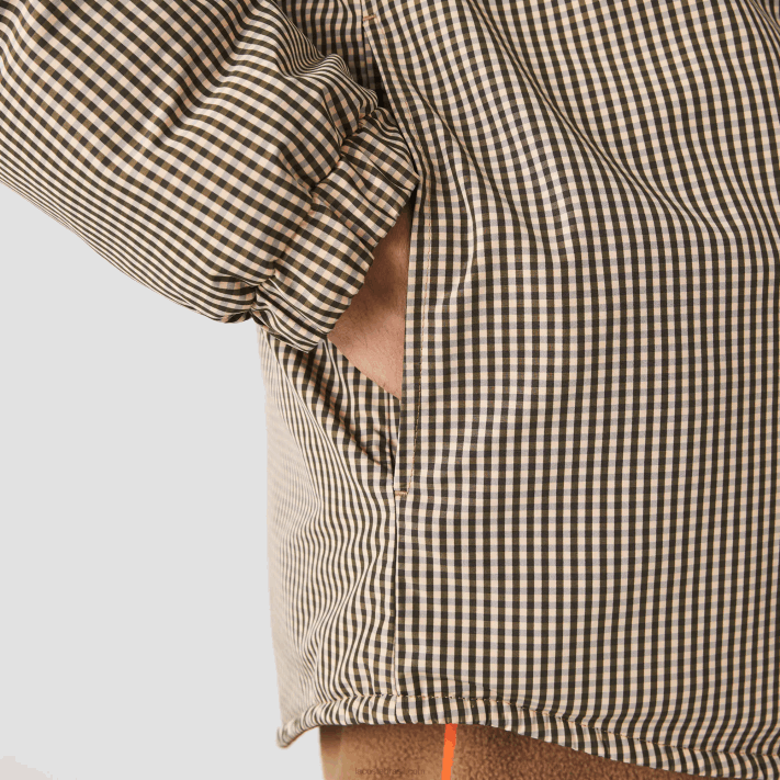 Lacoste camisa xadrez repelente de água homens bege marinho verde caqui 87e 88BL1549 - Image 7