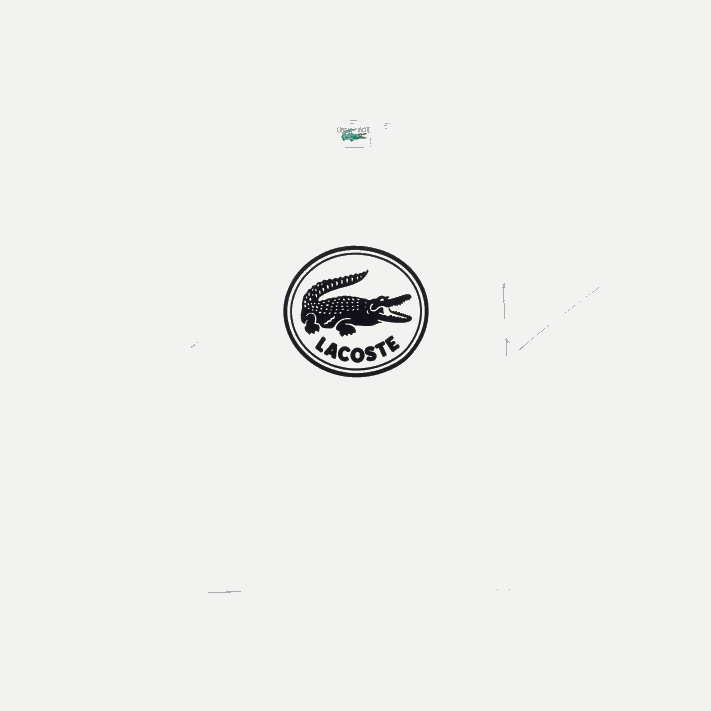Lacoste camiseta de algodão com logo estampado em 3D homens branco 70v 88BL906 - Image 5