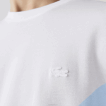 Lacoste Camiseta de algodão orgânico stretch com estampa de crocodilo homens branco 001 88BL637 - Image 6
