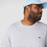 Lacoste camiseta de jérsei de algodão pima decote careca homens chine cinza cca 88BL619 - Image 6