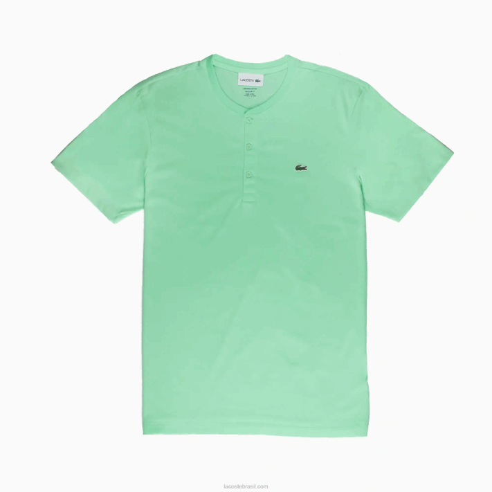 lacoste_camiseta_de_jersei_de_algodao_pima_decote_henley_homens_verde_claro_0vz_88bl590.png Lacoste camiseta de jérsei de algodão pima decote henley homens verde claro 0vz 88BL590 - Image 1