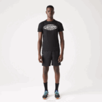 Lacoste camiseta de jérsei orgânica esportiva homens preto 031 88BL694 - Image 2