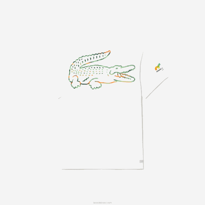 Lacoste camiseta esporte miami edição aberta homens branco 001 88BL215 - Image 4