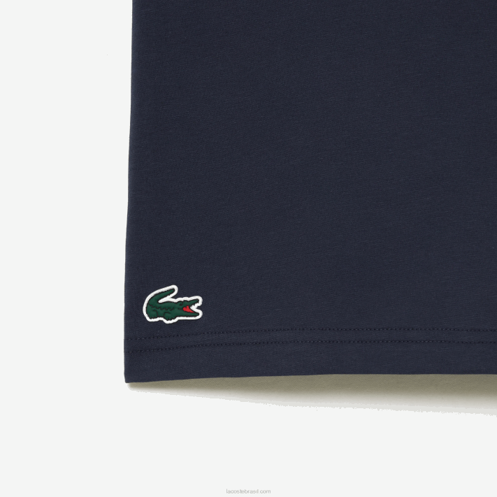 Lacoste camiseta esporte miami edição aberta homens kxe azul 88BL214 - Image 2